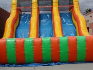 18' Triple Lane Slide With Bumper