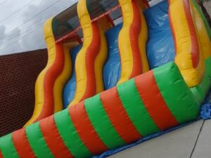 18' Triple Lane Slide With Bumper