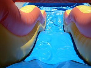 18' Triple Lane Slide with Pool, Lane View