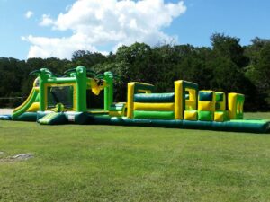 65' Tropical Obstacle Course With Pool