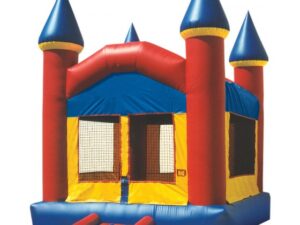 fun house castle with landing Slide