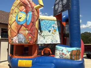 spongebob squarepants 5 in 1 bounce house Slide